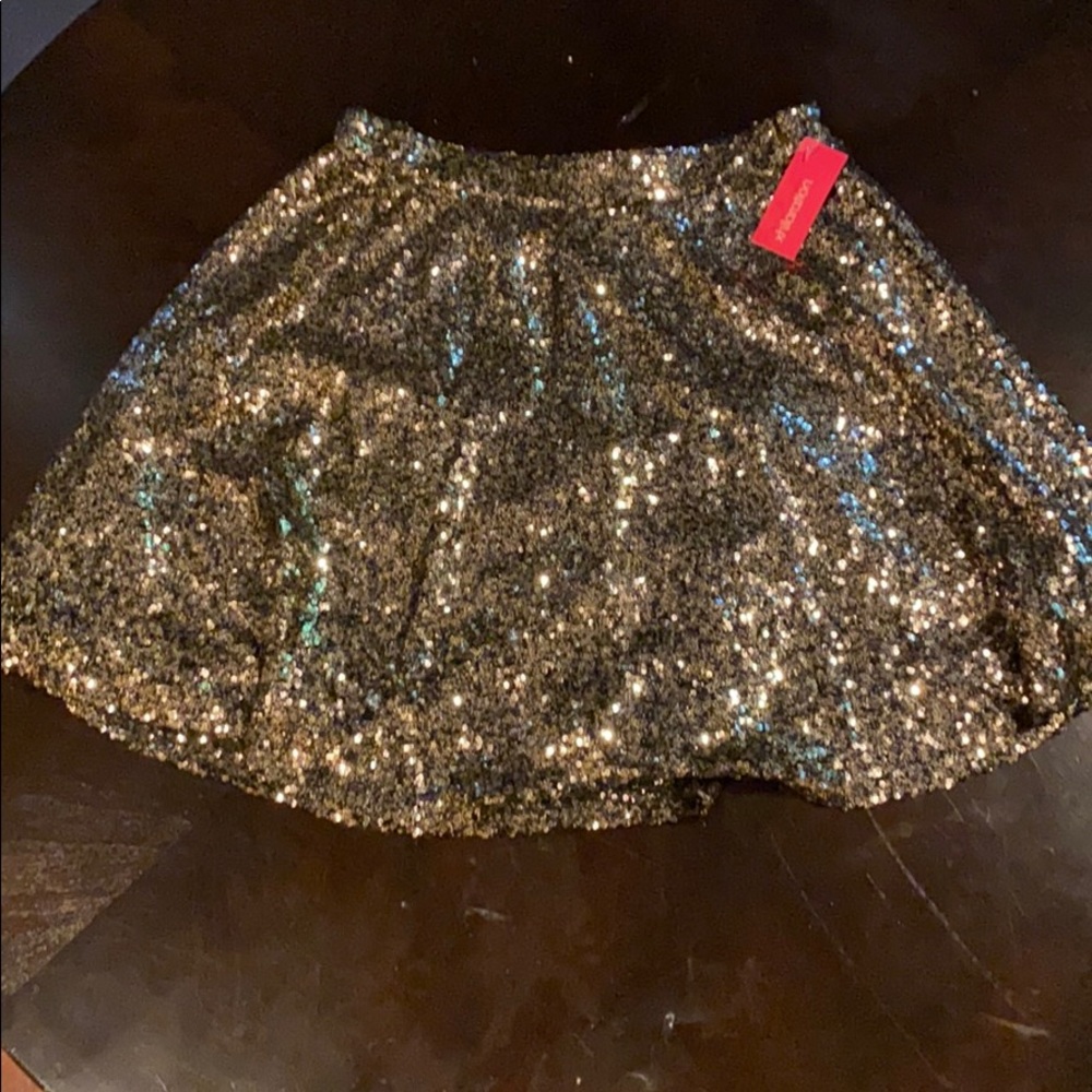 Gold Sequins Skirt size M